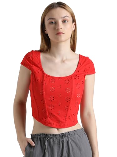 Image of ONLY Womens Cotton Slim T-Shirt