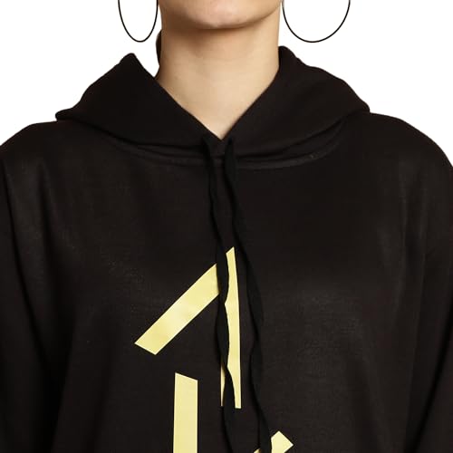 Image of Mack Jonney Printed Hooded Cotton Fleece Sweatshirt for Women-MACK32482