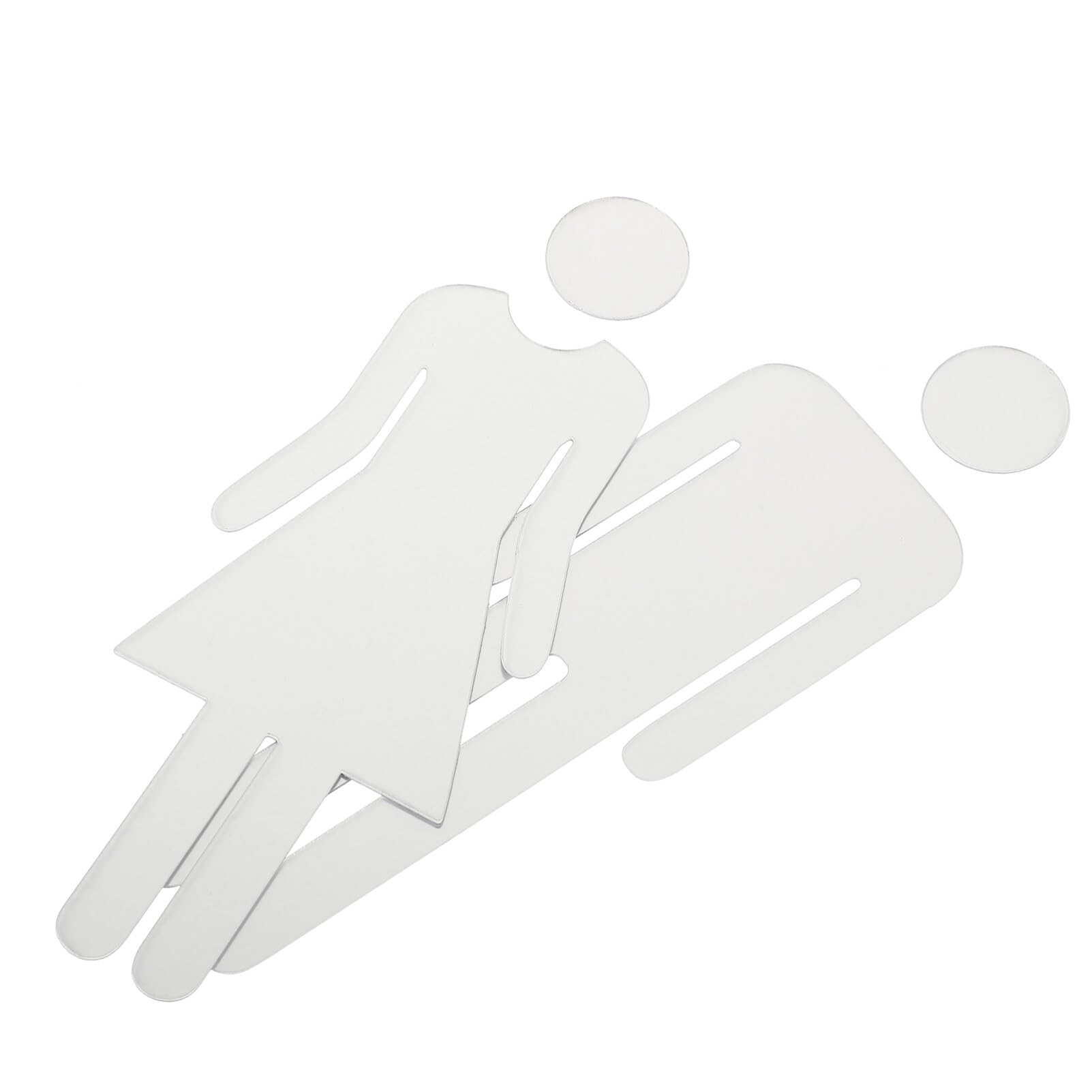2 Pezzi Segnali Bagno in Acrilico Doppia Faccia per Uffici e Ristoranti 2 Pezzi Segnali Bagno in Acrilico Doppia Faccia per Uffici e Ristoranti