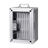 JIAOCKJIAO Taquilla para Celular con 24-72 Ranuras Y Manija, Gabinete Metálico para Guardar Celulares con Cerradura De Combinación, Gabinete De Pared para Escuela(24-bit)