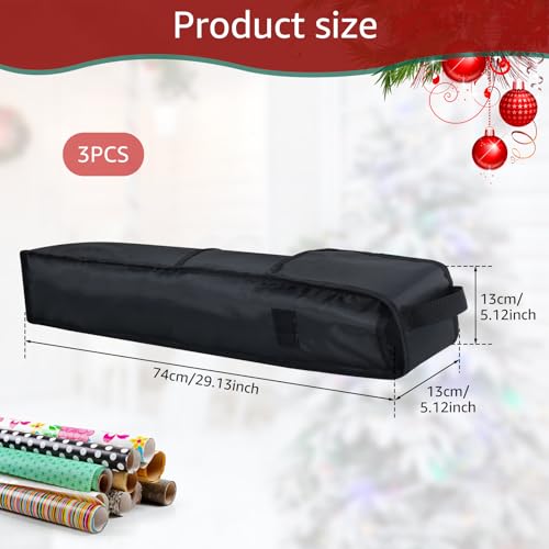 FALESOUL 3 Psc Wrapping Paper Storage Bag 29