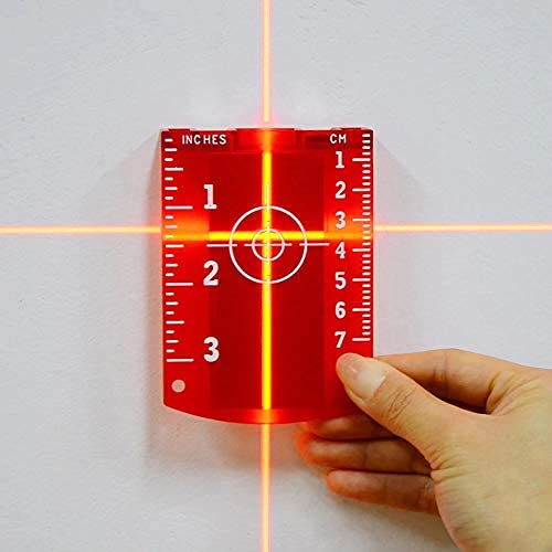 Cible Laser Rouge Avec Mesures En Pouces Et Centimètres – Précision Améliorée