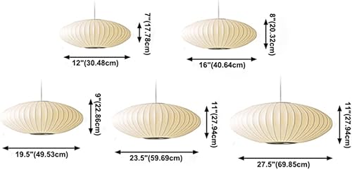 Miniatura 5 de LITFAD Lámpara colgante minimalista para interiores linterna de arte moderna de tela 1 luz lámpara colgante creativa para el techo para la sala de
