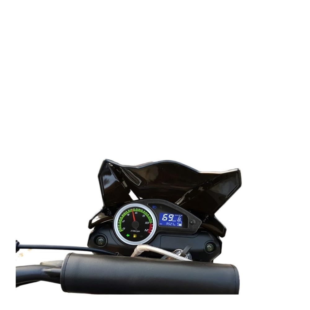 Contagiri moto strumento Contagiri universale per motocicletta Contachilometri digitale 12000RPM Misuratore di giri LED Strumento misura per 124 per cilindro