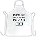 Neuheit Schürze des Chefs Run Like Telefon Is Dead Joke - (White/One Size)