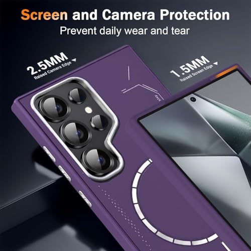 Image of DIZORO Premium Magnetic Case Compatible with Samsung S26 Ultra 5g, [Military Grade Drop Protection][Fit for MagSafe], Slim Anti-Fingerprint & Soft Touch Full Body Protective Back Cover (DEEP)