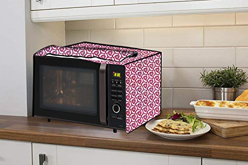 Image of Stylista Microwave Oven Cover for Panasonic 23L NN-CT353BFDG Packed Pattern Pink