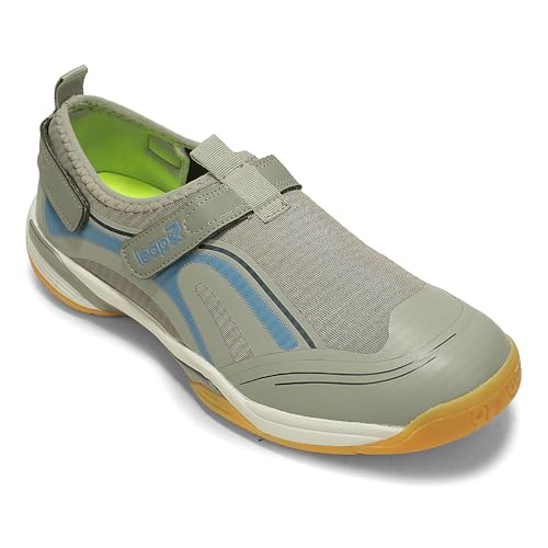 Image of Liberty leap7x NEWRACE-1E Black & Light Grey Sports Non Lacing Walking Shoes for Men