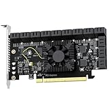 GLOTRENDS SA3824 24ポートPCIe X16 SATA3.0拡張カード、OSブートをサポート、Windows,Linux,Mac OS,NASと互換性あり