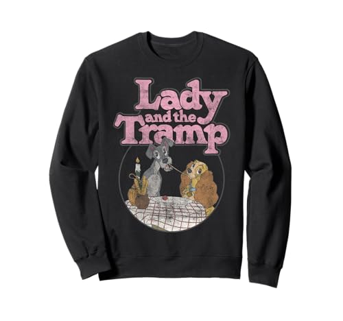 Sweatshirt Disney La Belle et le Clochard le cadeau idéal pour couple et fans