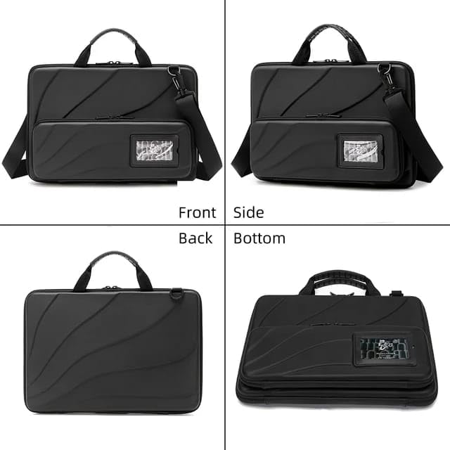 Image of 360All Around Protective Hard Shell Unisex Shockproof Laptop Bag Case Cover with Shoulder Strap, Messenger Bag with Superior Protection