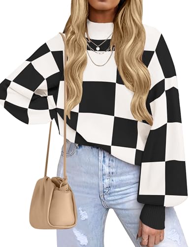 ZESICA Women's 2025 Fall Fashion Turtleneck Long...