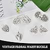 4 Pièces Rétro Broche Kit, Clips Pull Vintage, Cardigan Clip, Antique Écharpe Clip, Châle Pince, Cardigan Épingle pour Femmes Filles, pour Cardigans, Capes, Robes et Chemises (Argent) #5