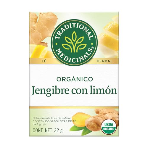 Image of Traditional Medicinals Organic Lemon Ginger Tea, 1.13 Oz, 16 Count (Pack of 2)