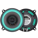 DriSentri Car Speakers, 2 Pieces 5 Inch 100W Universal Car HiFi Coaxial Speaker Vehicle Door Auto Audio Music Stereo Full Range Frequency Loudspeaker