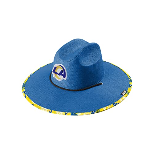 Image of FOCO Los Angeles Rams NFL Team Color Straw Hat