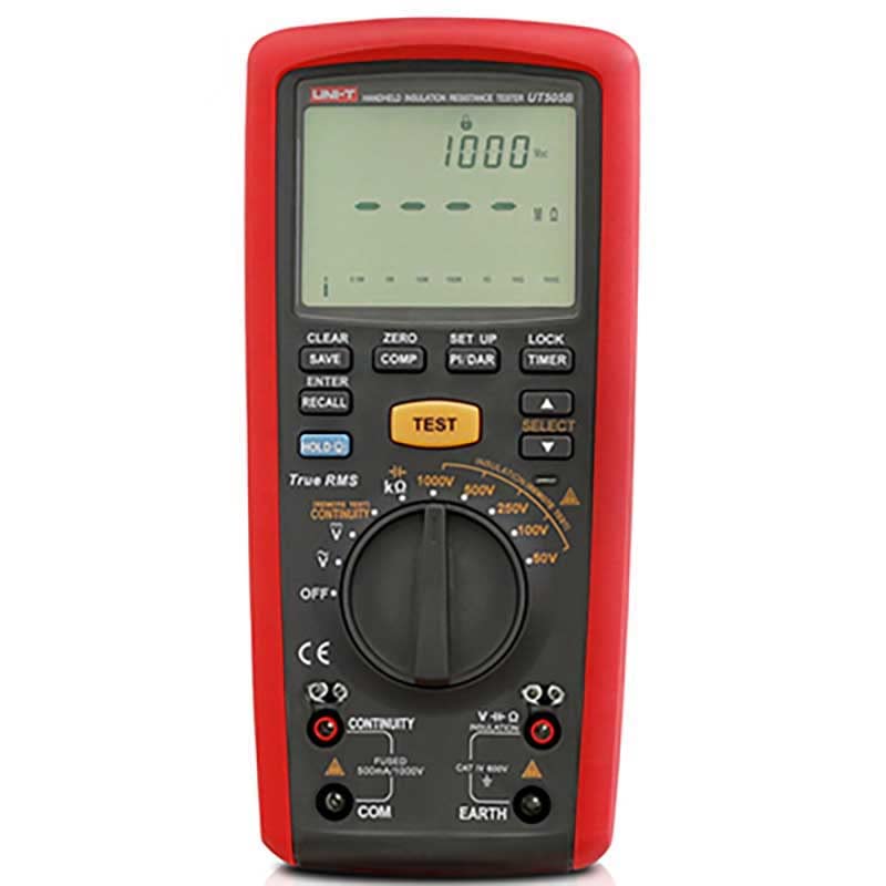 Mégohmmètre UT505B UNI-T contrôleur de résistance d'isolement 1000V et multimètre TRMS