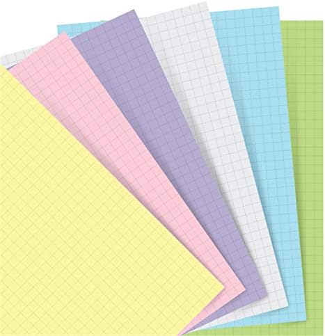 Filofax A5 Pastel Squared Paper Refill