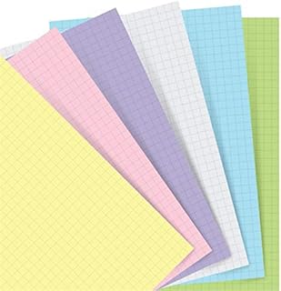 Filofax A5 Pastel Squared Paper Refill