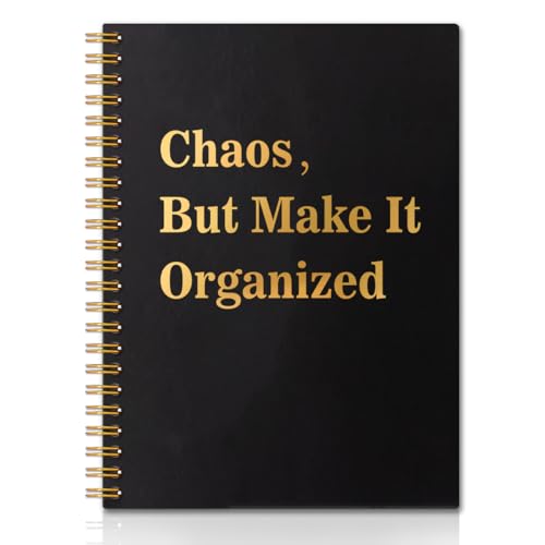 Cahier à spirales Chaos But Make It Organized pour bureau et cadeau enseignant