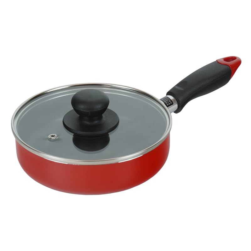 Wahei Freiz Kachikore RB-2909 Small Mini Frying Pan, 6.3 inches (16 cm), Red, For Gas Fires, Omelet, PFOA Free, Fluorine Resin Coating