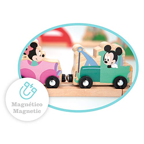 Disney Mickey Friends Train En Bois Mickey Et Minnie 48703 - vue 4
