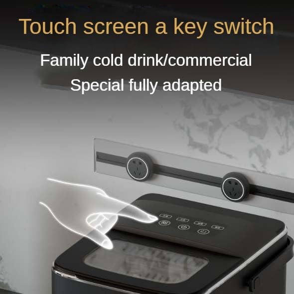 Automatic Ice Maker, 6-Minute Rapid Intelligent Fully Automatic Bullet Ice Block Making Machine, Suitable for Dormitories, Offices and Outdoor Activities