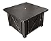 AZ Patio Heaters Fire Pit, Propane in Decorative Bronze with Lid