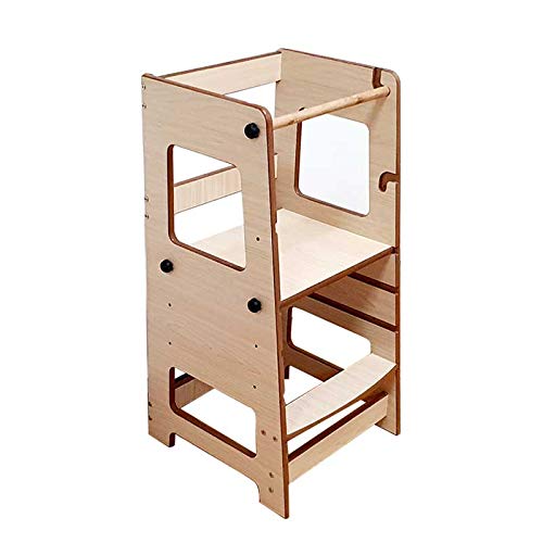 Moon Kids Adjustable Learning Tower (Maple)