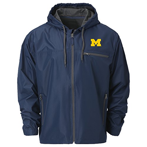 Ouray Sportswear NCAA Michigan Wolverines Men's Venture Windbreaker Jacket, Depth, Small