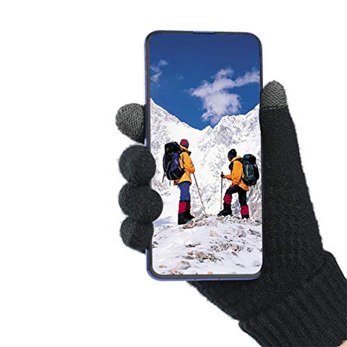 BESPORTBLE 2 Pares de Luvas de Texto Com Tela Sensível Ao Toque Forros de Luvas Térmicas de Inverno