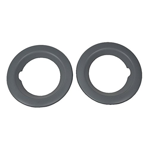 JSD AUTO PARTS New Grey Fog Light Lamp Bezel Cover Trims Pair for 2006-2009 Range Rover Sport DXB000221LML +DXB000231LML
