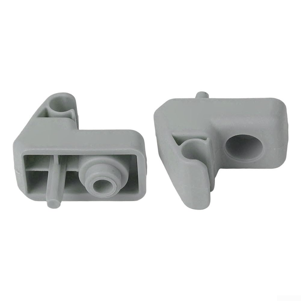 Supporto per aletta parasole auto per Fiat Grande Punto - plastica ABS, grigio, OEM 735478275/7355399311/735539312/735280780, confezione da 2
