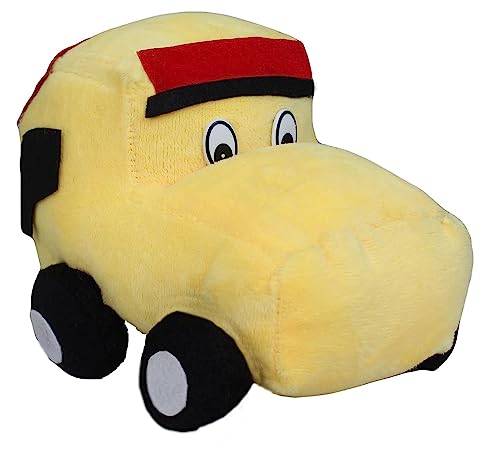 Image of Tickles Soft Stuffed Plush Car Toy for Kids Birthday Gifts, Room (Color: Yellow Size: 18 cm)