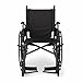Medline Premium Lightweight Wheelchair, Flip-Back Desk Arms and Swing-Away Footrests, 20