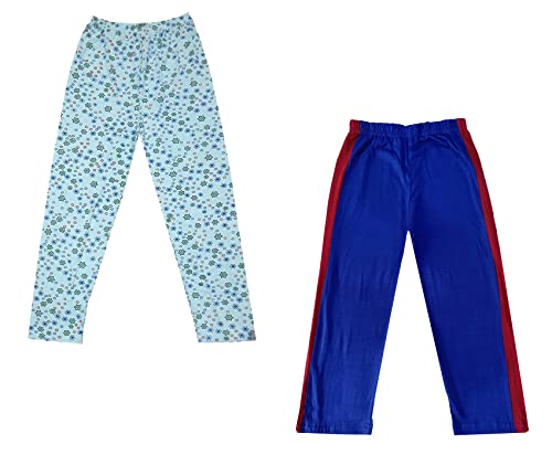 Image of indi weaves Boys and Girls Cotton Solid and Printed Pyjama /Pant /Trackpants