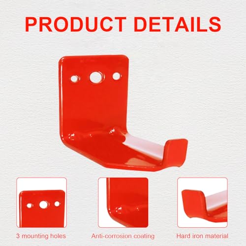 Hyuetrsa 20 Pack Fire Extinguisher Bracket, Wall Hook, Fire Wall Mount Bracket, Extinguisher Mount Hanger for 5 to 40 Lb Hanger for Universal Extinguishers
