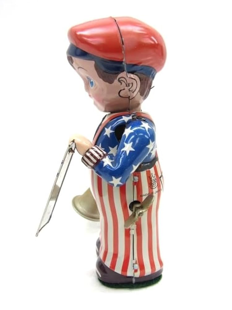 【美品】　アンティーク　ブリキおもちゃ　ニュースボーイ TOYS CLUB 明治オリジナル規格完全復刻版 ニュースボーイ 外箱