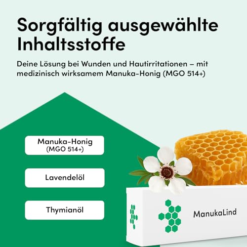 ManukaLind Wundheilsalbe 15g - natürlich wirksam mit Manuka-Honig MGO 514+ – Ansicht 6