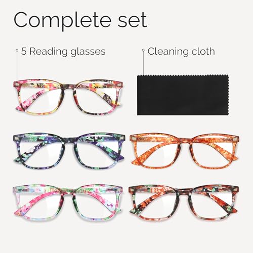 Image of CCVOO Reading Glasses for Women /Men, Eyeglasses, Blue Light Readers for Women /Men, Computer Eye Glasses, Cheaters
