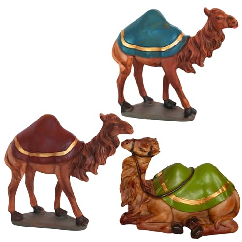 X3 Kamele Belen Weihnachten oder Belen Tiere, 10 cm, Kamele für...