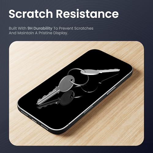 Image of CASEGEAR Impact Pro Screen Protector Compatible With iPhone 17 | Unbreakable Protection | Complete Coverage Tempered Glass | Easy Installation Kit