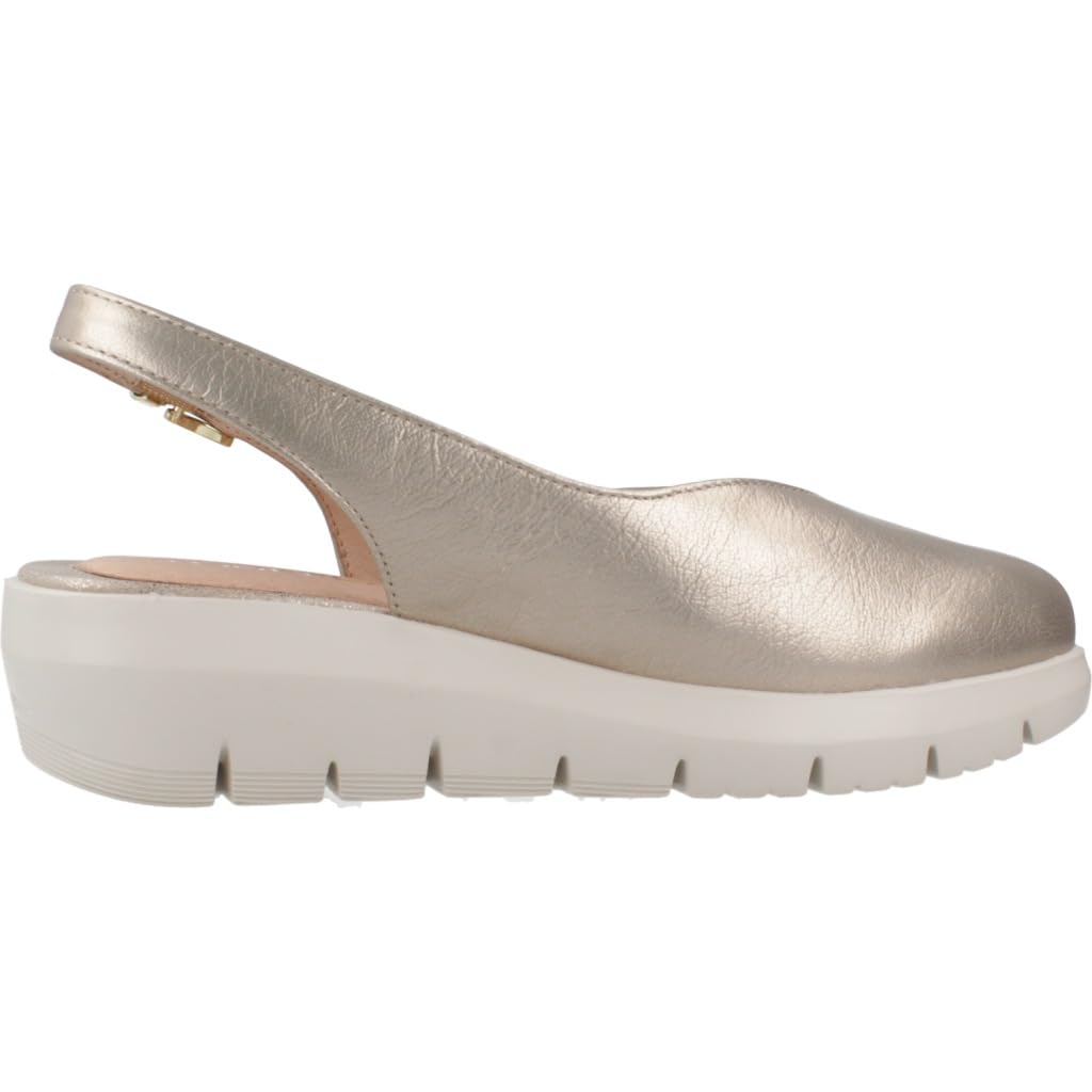 Stonefly 220761 Plume Laminated Simply Taupe Sandali per Donna in pelle zeppa media (Taglia 37)