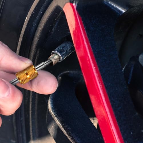 Image of Psyqtsuary Valve Core Removal Tool 7 PCS Valve Stem Removal Tool Kit, 4-Way Valves Stem Wrench Extractor Schrader Valves Removals Tools for Bicycle Car Trucks Tire Repair Installation