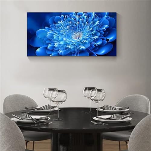 Peinture diamant mandala bleu abstrait 5D | Kit complet broderie 80x160 cm