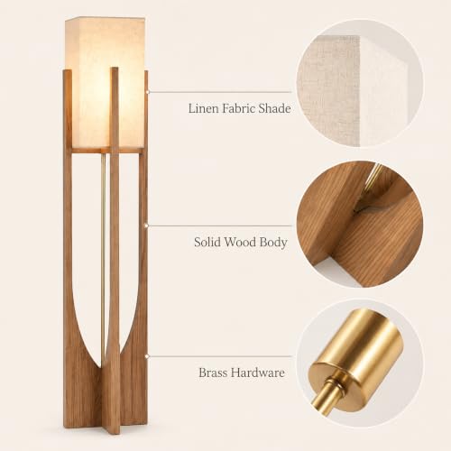 Image of Farmhouse Style Floor Lamp,57 Inch,for Living Room