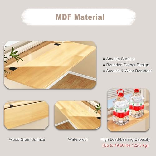 Extensor de estante de ventana de MDF mesa de repisa estable y elegante 4
