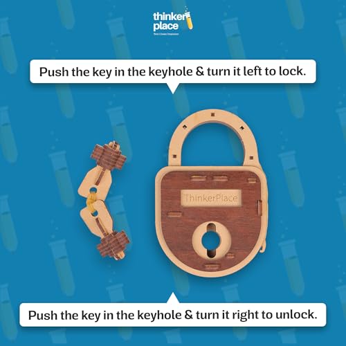 Image of DIY Lock & Key for Kids | Build, Color & Play with a Working Lock & Key | STEM Educational Toy for Kids Age 6+ Years | Science & Learning Toy