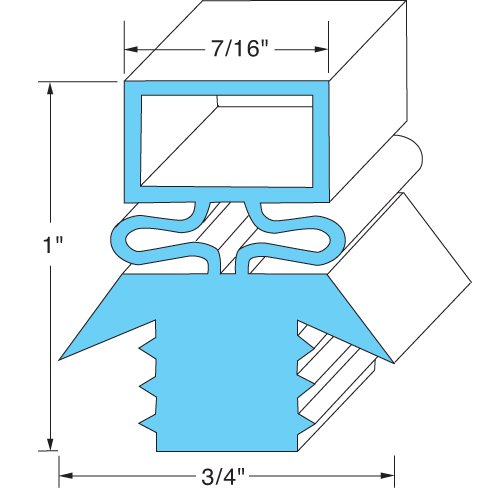 Exact FIT for KAIRAK SER-27565-00 Door Gasket 23-1/2" X 29-1/2" - Replacement Part BY MAVRIK