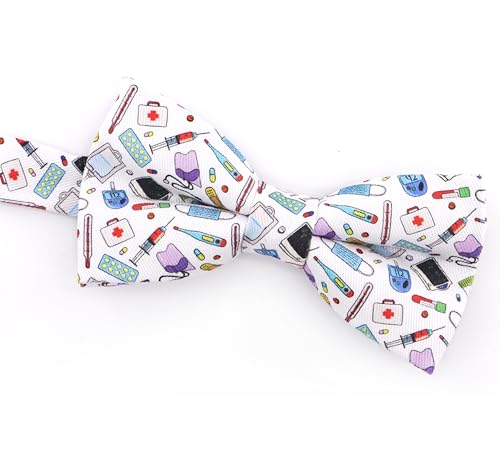 Image of OCIA Cute Pattern Pre-tied Bow Tie Adjustable Bowties for Adult & Children